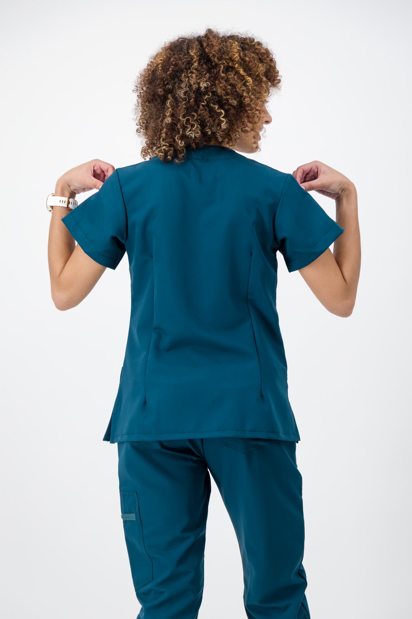 The Marie Women's Scrub Top - Lagoon - Meraki Scrubs