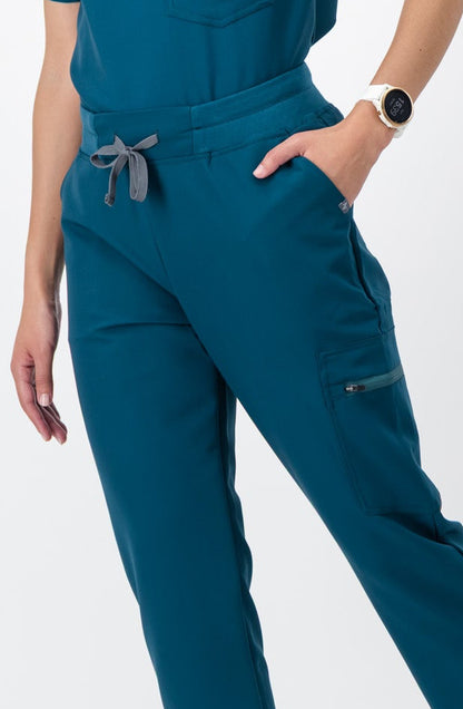 The Ladies Straight Leg Scrub Pants - Lagoon - Meraki Scrubs