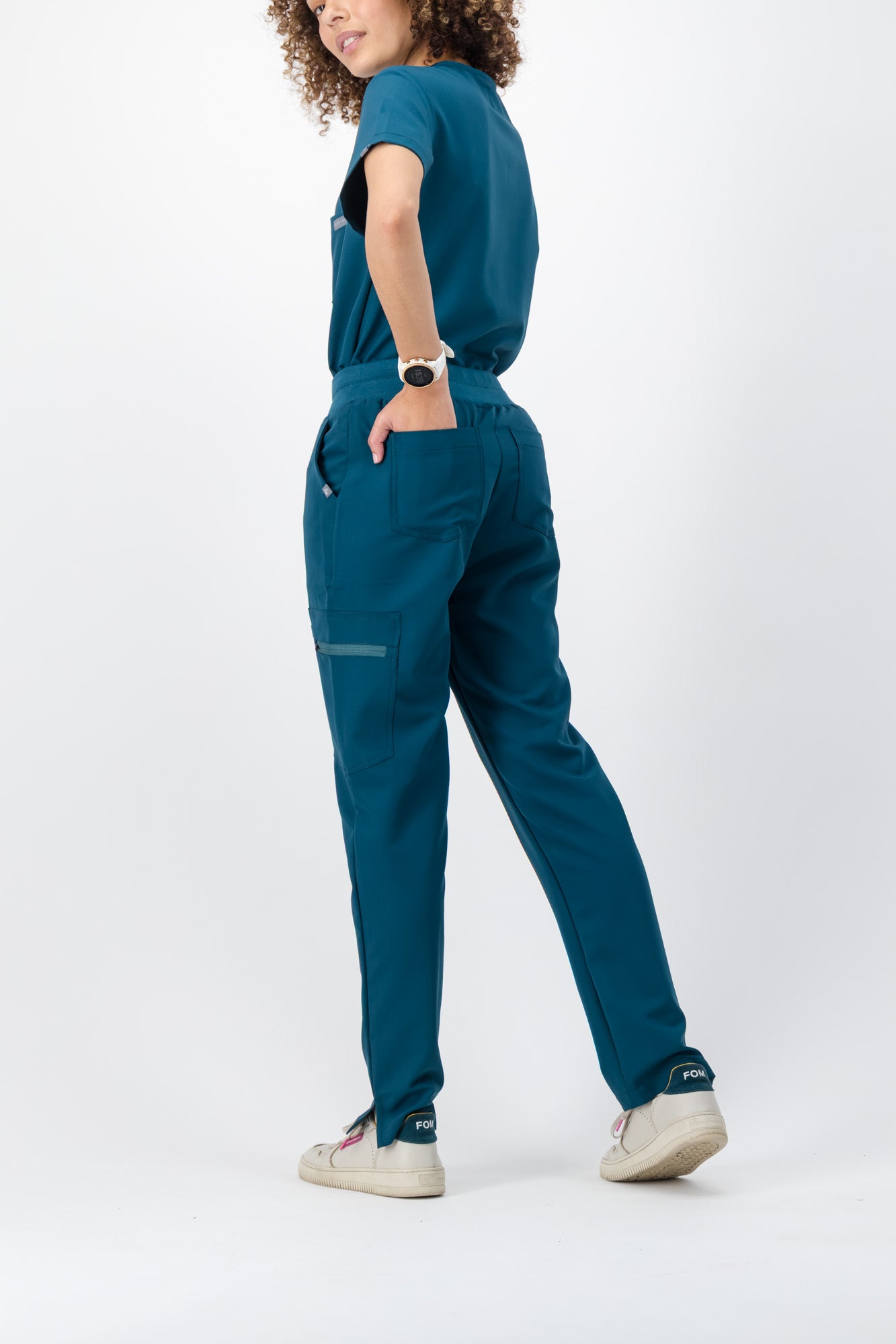 The Ladies Straight Leg Scrub Pants - Lagoon - Meraki Scrubs