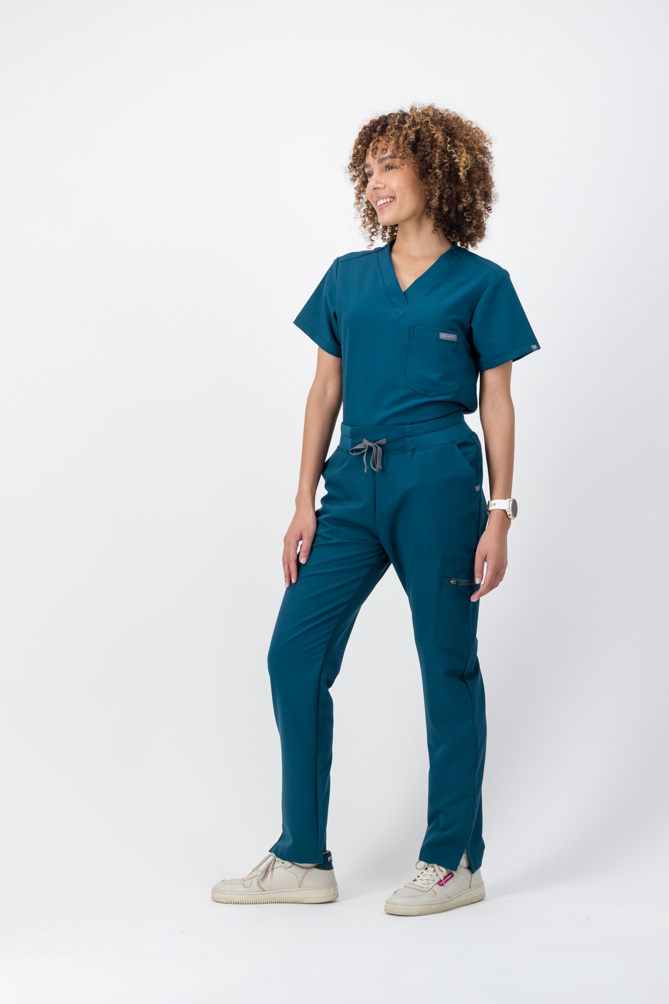 The Penny Women's Scrub Top - Lagoon - Meraki Scrubs