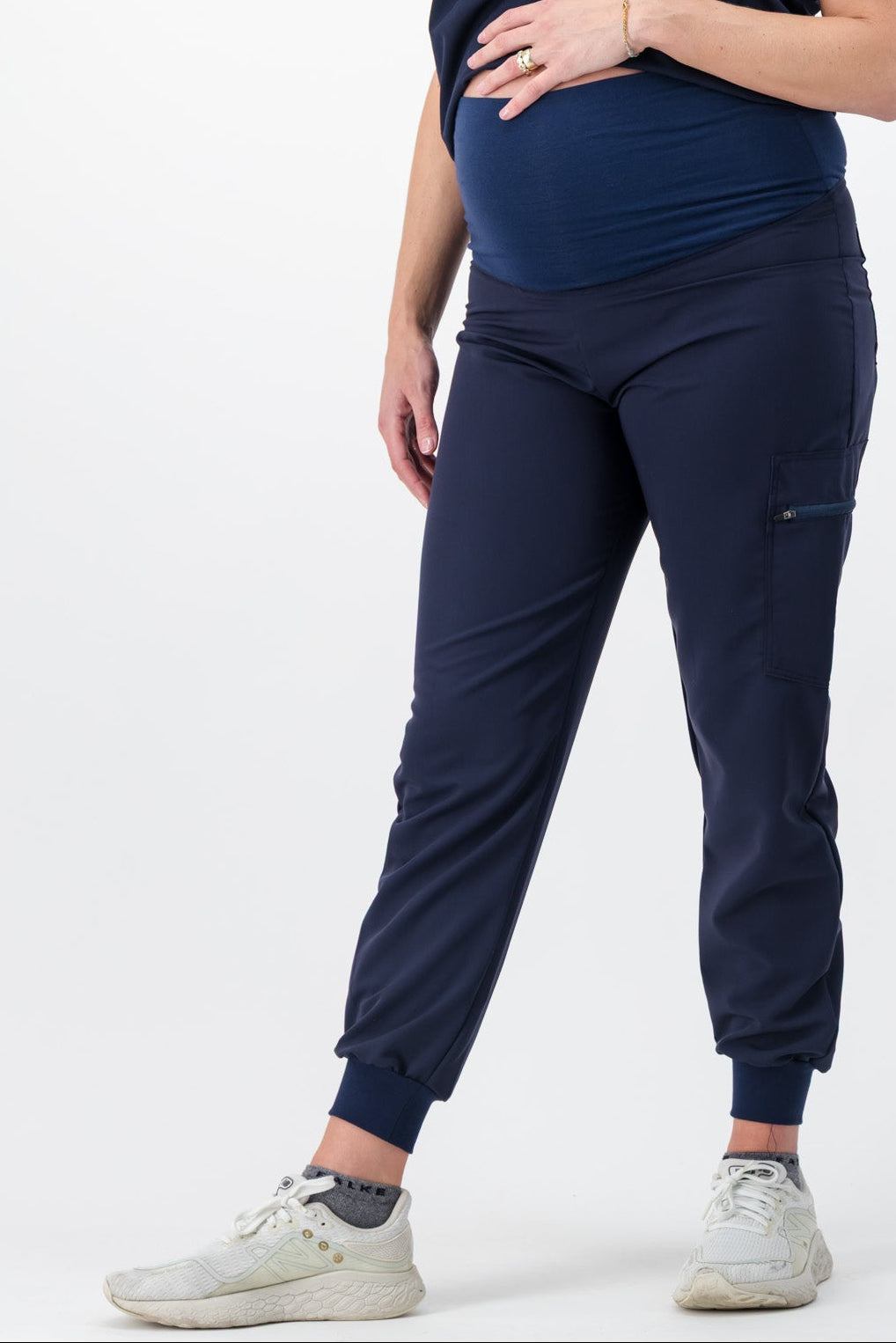 Maternity Jogger Scrub Pants - Navy - Meraki Scrubs