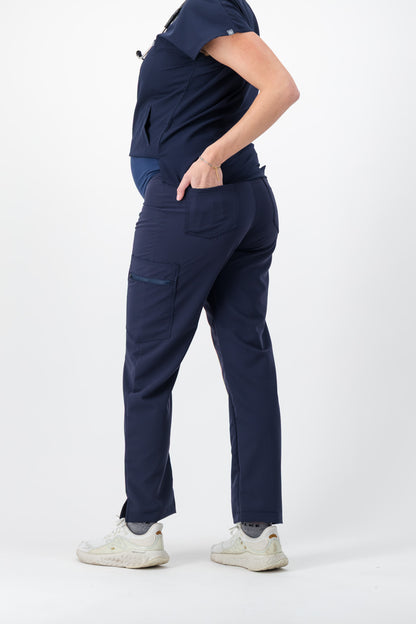 Maternity Straight Leg Scrub Pants - Navy - Meraki Scrubs