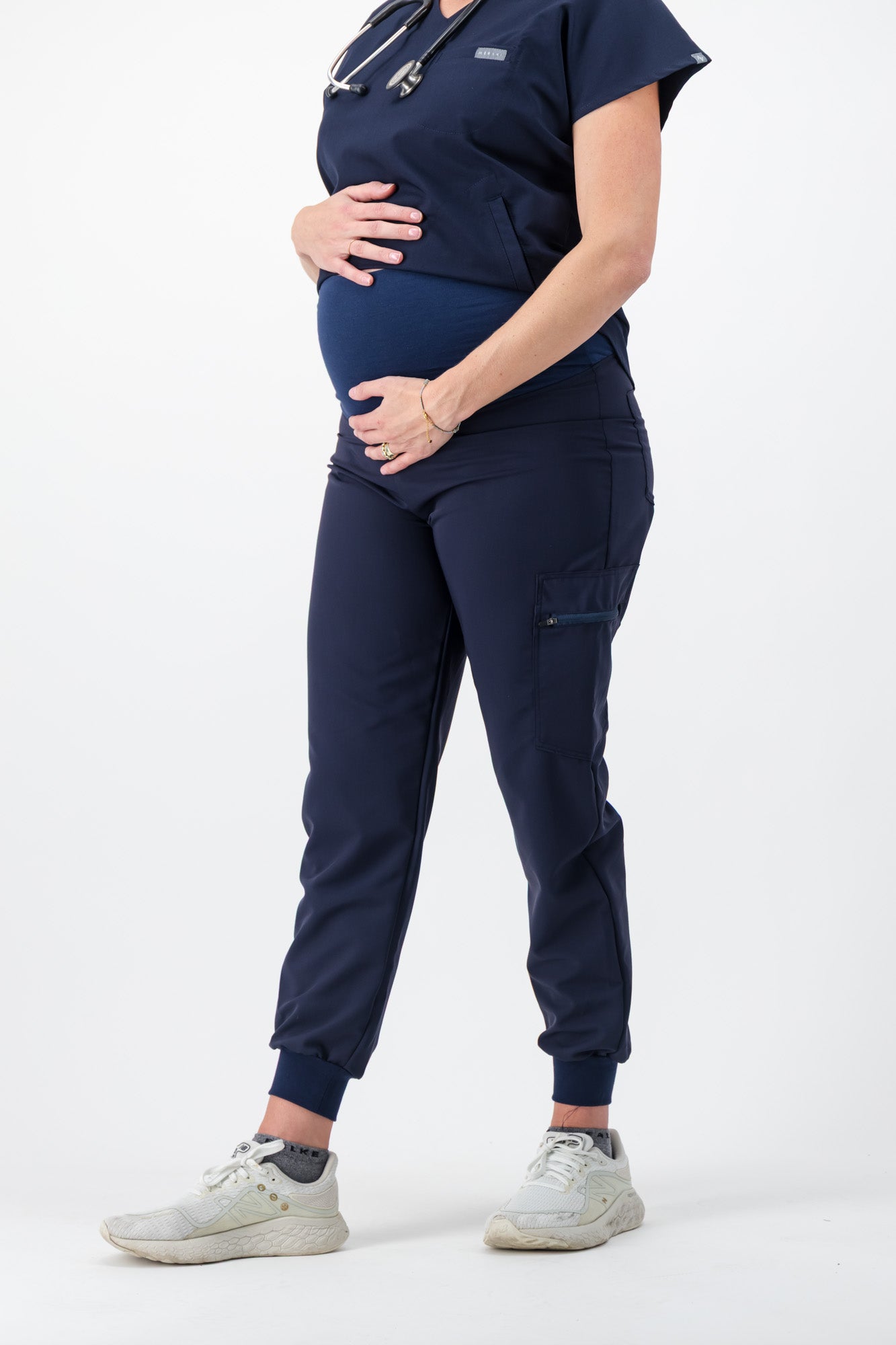 Maternity Jogger Scrub Pants - Navy - Meraki Scrubs