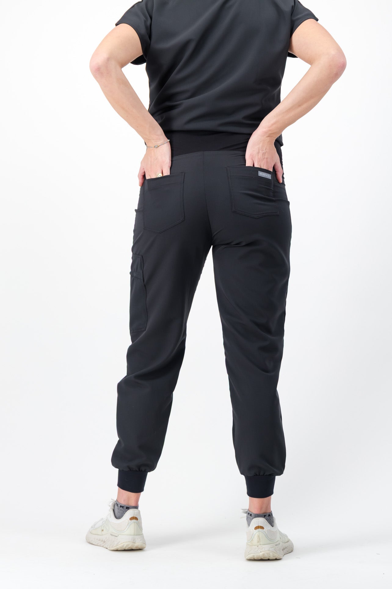 Maternity Jogger Pants - Black - Meraki Scrubs