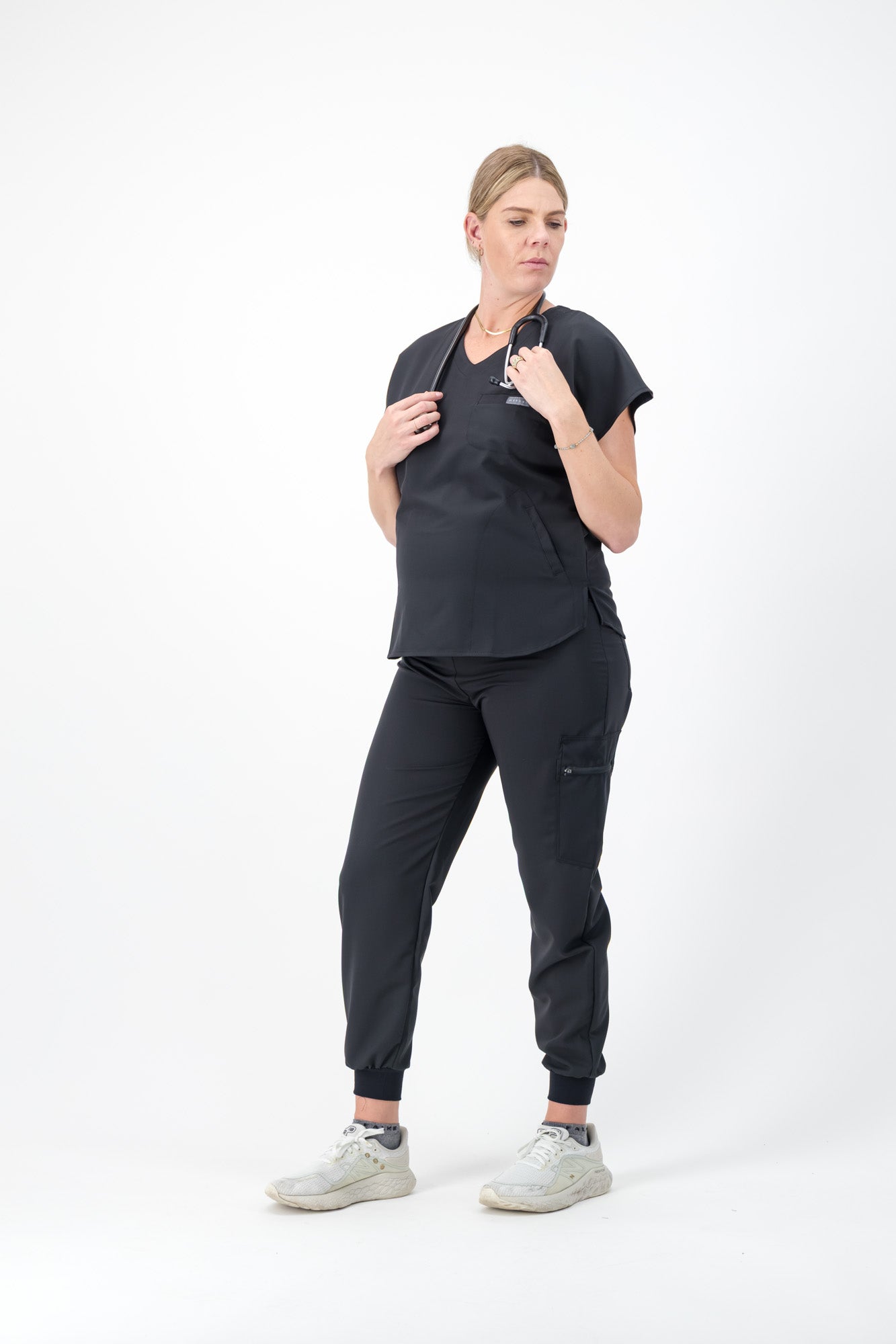 Maternity Jogger Pants - Black - Meraki Scrubs