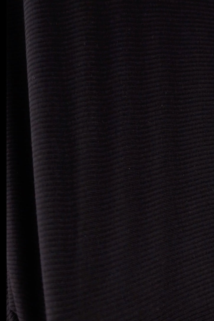 Ladies Short-sleeve Underscrub - Black Rib