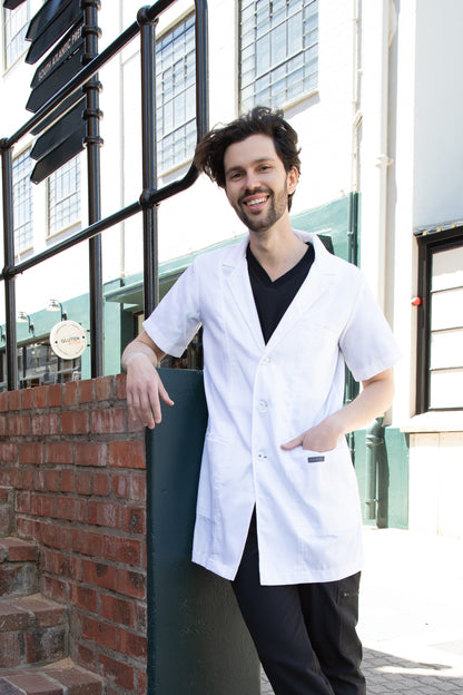 The Edison Unisex Short Sleeve Lab Coat