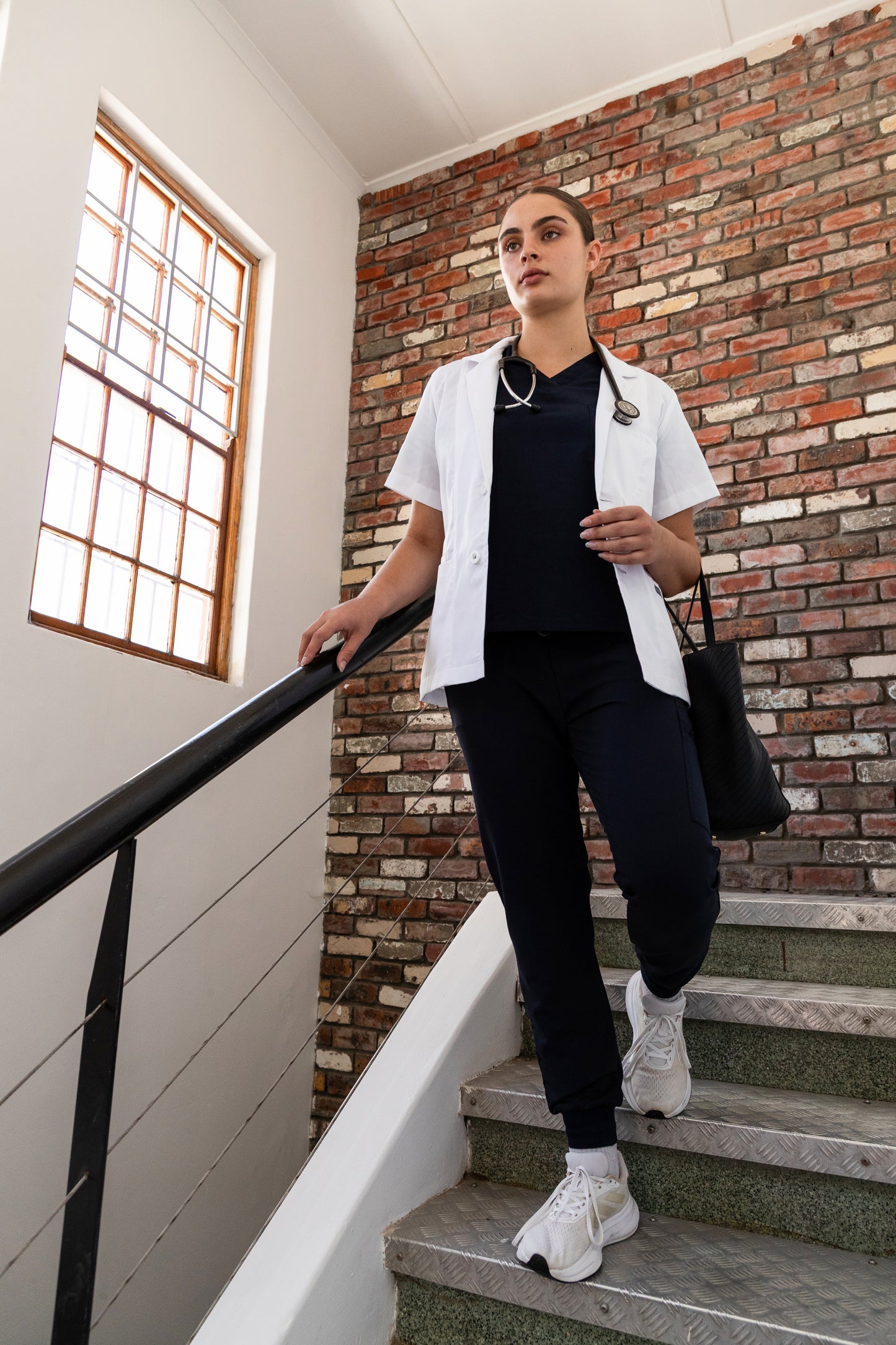 The Jane Women's Short Sleeve Lab Coat