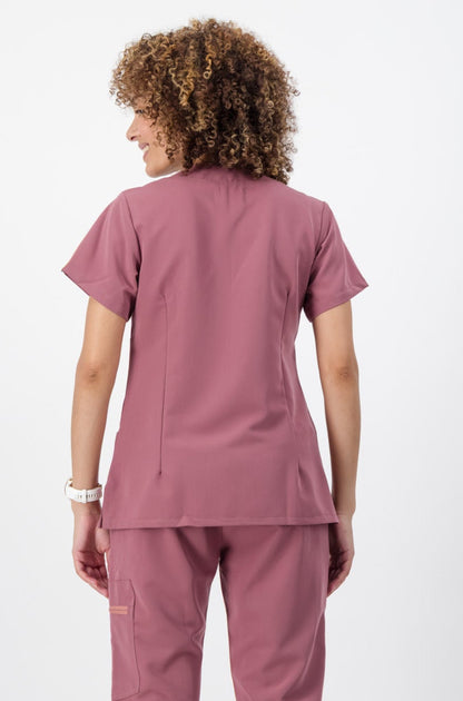 The Marie Women's Scrub Top - Rouge